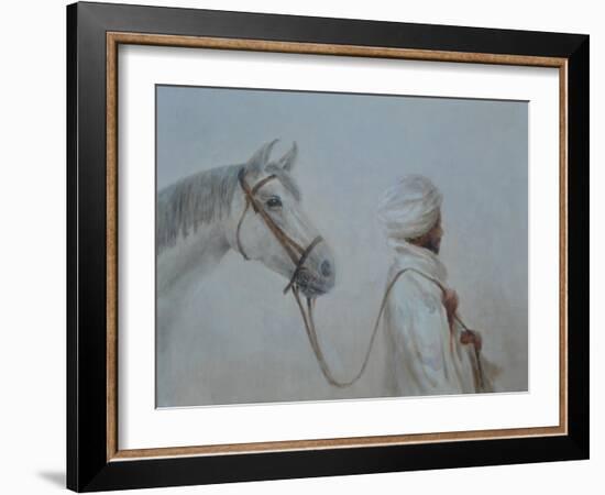 Man Leading Horse-Lincoln Seligman-Framed Giclee Print