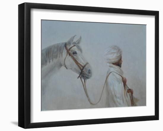 Man Leading Horse-Lincoln Seligman-Framed Giclee Print