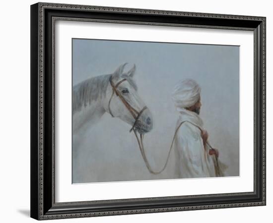 Man Leading Horse-Lincoln Seligman-Framed Giclee Print