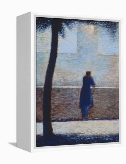 Man Leaning on a Parapet-Georges Seurat-Framed Premier Image Canvas