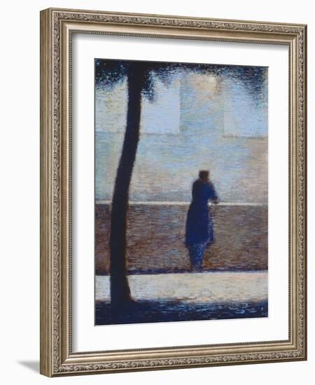 Man Leaning on a Parapet-Georges Seurat-Framed Giclee Print