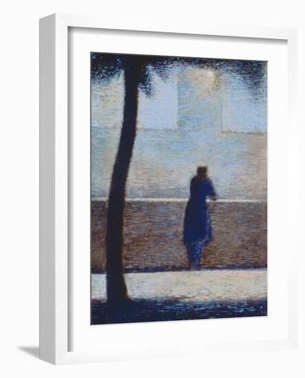 Man Leaning on a Parapet-Georges Seurat-Framed Giclee Print