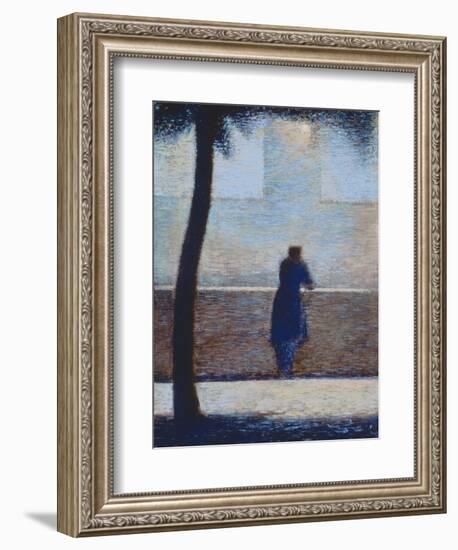 Man Leaning on a Parapet-Georges Seurat-Framed Giclee Print