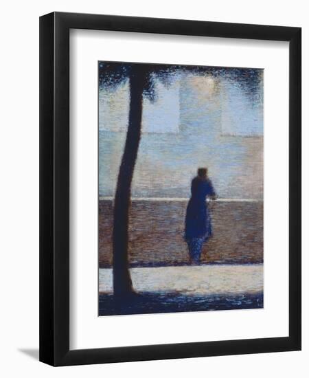 Man Leaning on a Parapet-Georges Seurat-Framed Giclee Print