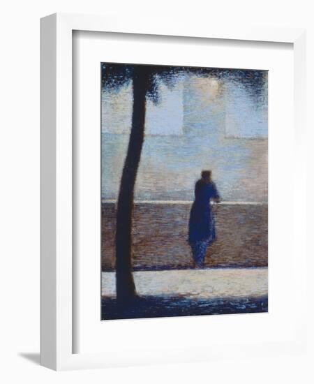 Man Leaning on a Parapet-Georges Seurat-Framed Giclee Print