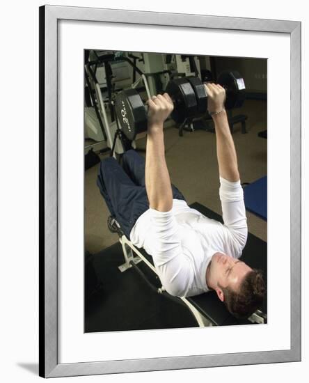 Man Lifting Weights-null-Framed Photographic Print