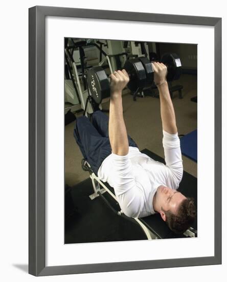 Man Lifting Weights-null-Framed Photographic Print