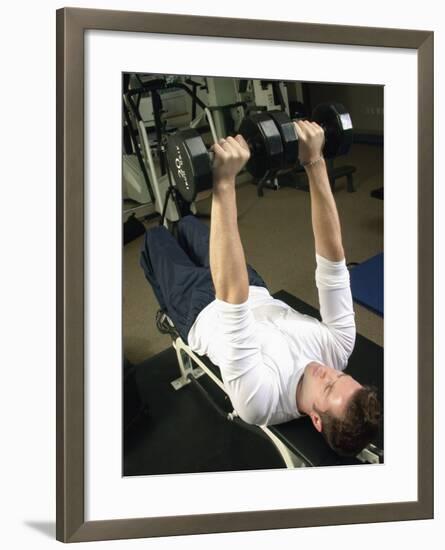 Man Lifting Weights-null-Framed Photographic Print