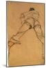 Man Lying Face Down, Back View, 1910-Egon Schiele-Mounted Giclee Print
