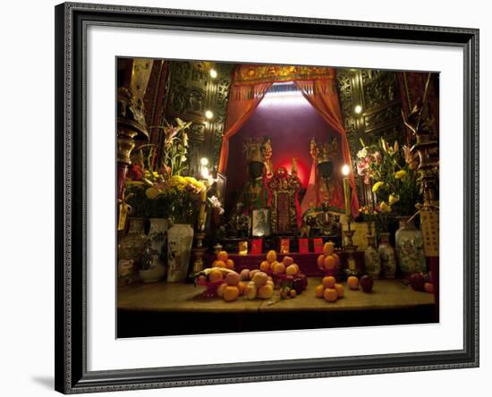 Man Mo Buddhist Temple, Hong Kong, China-Julie Eggers-Framed Photographic Print