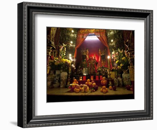 Man Mo Buddhist Temple, Hong Kong, China-Julie Eggers-Framed Photographic Print