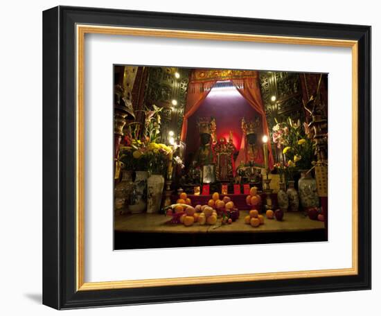 Man Mo Buddhist Temple, Hong Kong, China-Julie Eggers-Framed Photographic Print