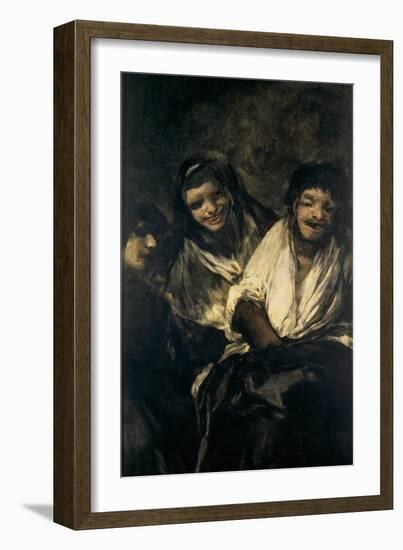 Man Mocked by Two Women (Women Laughing or the Ministratio)-Francisco de Goya-Framed Giclee Print