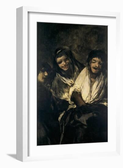 Man Mocked by Two Women (Women Laughing or the Ministratio)-Francisco de Goya-Framed Giclee Print