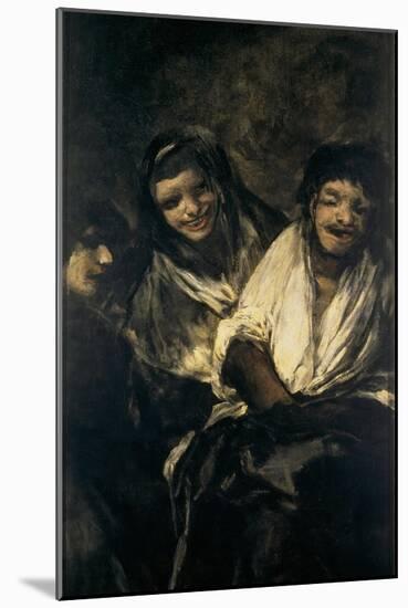 Man Mocked by Two Women (Women Laughing or the Ministratio)-Francisco de Goya-Mounted Giclee Print