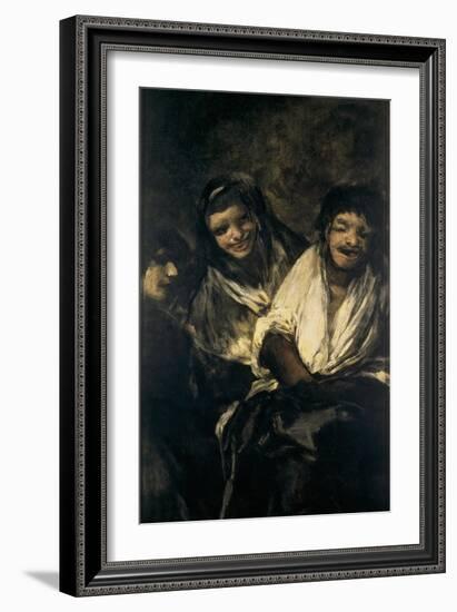 Man Mocked by Two Women (Women Laughing or the Ministratio)-Francisco de Goya-Framed Giclee Print