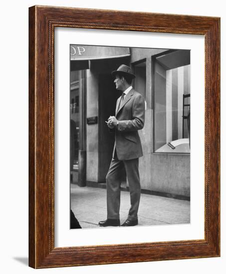 Man Modeling Executive Fashion-Nina Leen-Framed Photographic Print