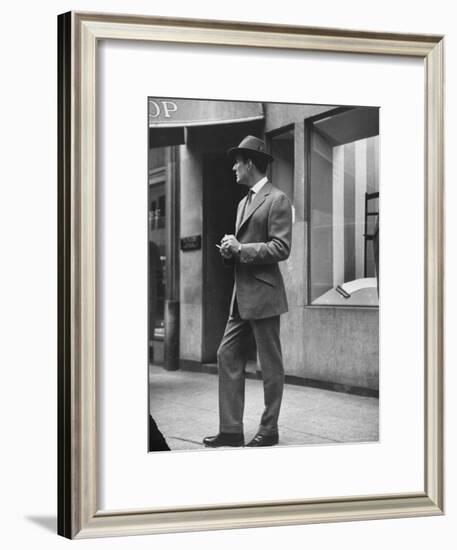 Man Modeling Executive Fashion-Nina Leen-Framed Photographic Print