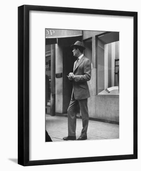 Man Modeling Executive Fashion-Nina Leen-Framed Photographic Print