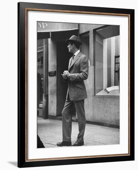 Man Modeling Executive Fashion-Nina Leen-Framed Photographic Print
