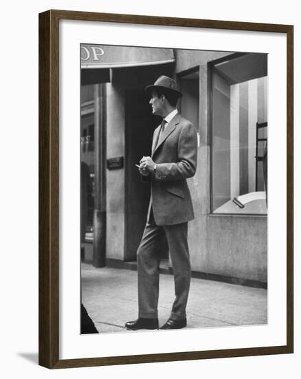 Man Modeling Executive Fashion-Nina Leen-Framed Photographic Print