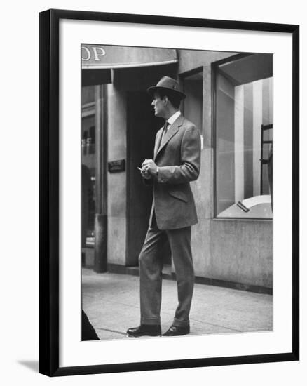 Man Modeling Executive Fashion-Nina Leen-Framed Photographic Print