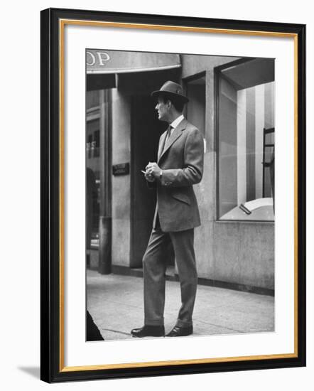 Man Modeling Executive Fashion-Nina Leen-Framed Photographic Print