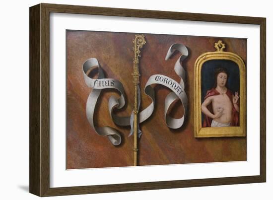 Man of Sorrows-Bernard van Orley-Framed Art Print