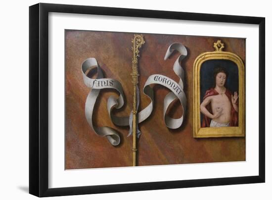 Man of Sorrows-Bernard van Orley-Framed Art Print