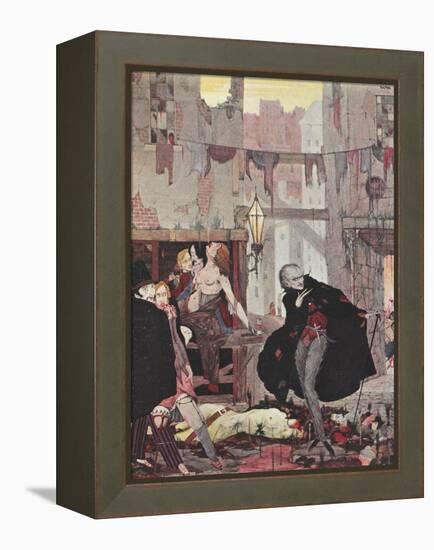 Man Of the Crowd-Harry Clarke-Framed Premier Image Canvas