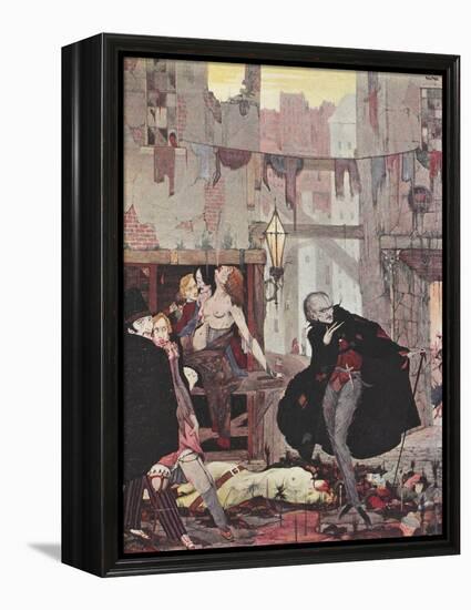 Man Of the Crowd-Harry Clarke-Framed Premier Image Canvas