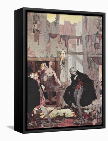 Man Of the Crowd-Harry Clarke-Framed Premier Image Canvas