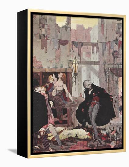 Man Of the Crowd-Harry Clarke-Framed Premier Image Canvas