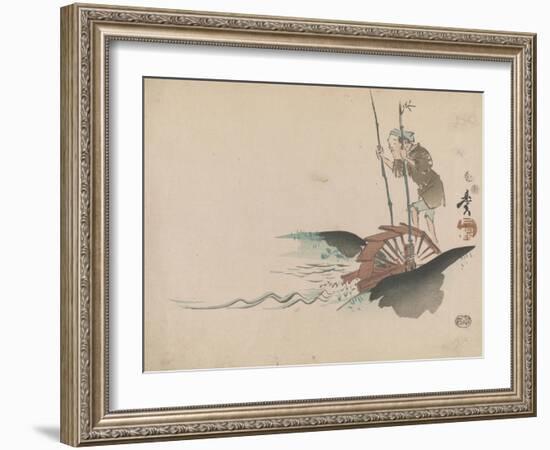 Man on a Treadmill-Shibata Zeshin-Framed Giclee Print