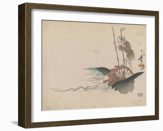 Man on a Treadmill-Shibata Zeshin-Framed Giclee Print