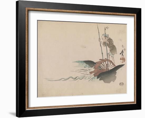 Man on a Treadmill-Shibata Zeshin-Framed Giclee Print