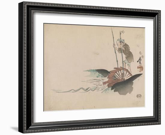 Man on a Treadmill-Shibata Zeshin-Framed Giclee Print