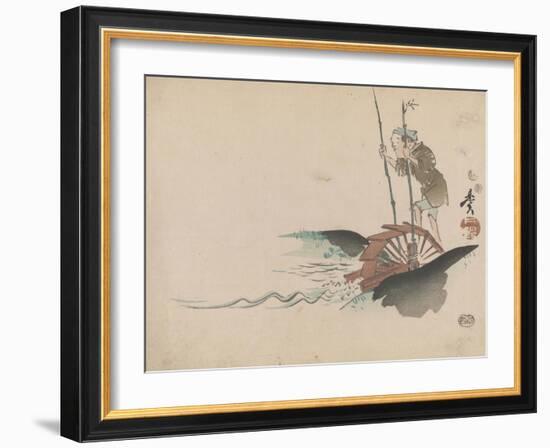 Man on a Treadmill-Shibata Zeshin-Framed Giclee Print