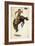 Man on Bucking Bronco, 1902-Newell Convers Wyeth-Framed Giclee Print