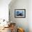 Man on Canoe in Lake Atitlan, Volcanoes of Toliman and San Pedro Pana Behind, Guatemala-Keren Su-Framed Photographic Print displayed on a wall