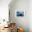 Man on Canoe in Lake Atitlan, Volcanoes of Toliman and San Pedro Pana Behind, Guatemala-Keren Su-Framed Photographic Print displayed on a wall