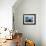 Man on Canoe in Lake Atitlan, Volcanoes of Toliman and San Pedro Pana Behind, Guatemala-Keren Su-Framed Photographic Print displayed on a wall