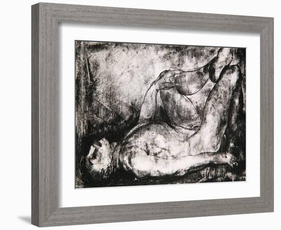 Man on His Back, Nude, C.1916-George Wesley Bellows-Framed Giclee Print