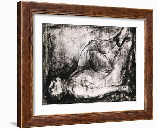 Man on His Back, Nude, C.1916-George Wesley Bellows-Framed Giclee Print