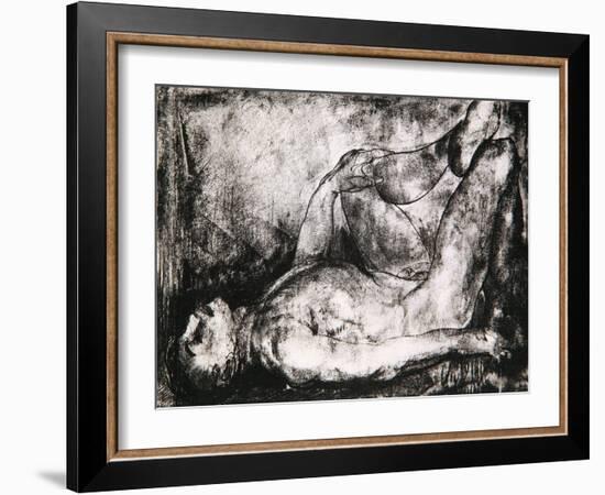 Man on His Back, Nude, C.1916-George Wesley Bellows-Framed Giclee Print