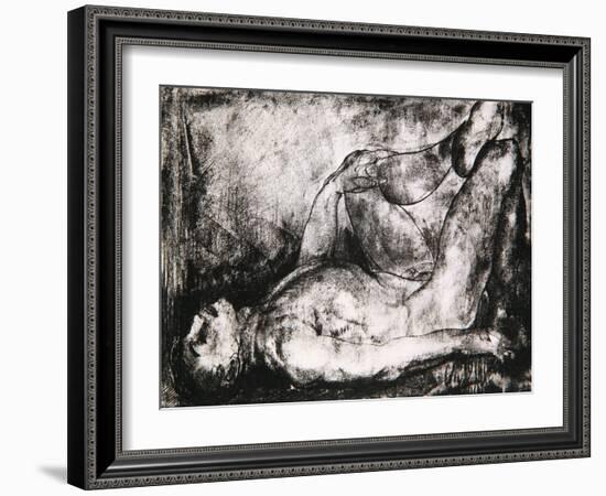 Man on His Back, Nude, C.1916-George Wesley Bellows-Framed Giclee Print