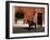 Man on Horse in Front of a Typical Painted Wall, Antigua, Guatemala, Central America-Upperhall-Framed Photographic Print