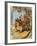 Man on Horseback and Woman Being Carried on Sedan Chair by Natives-null-Framed Giclee Print