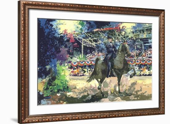 Man on Horseback-Wayland Moore-Framed Serigraph