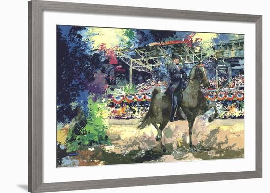 Man on Horseback-Wayland Moore-Framed Serigraph